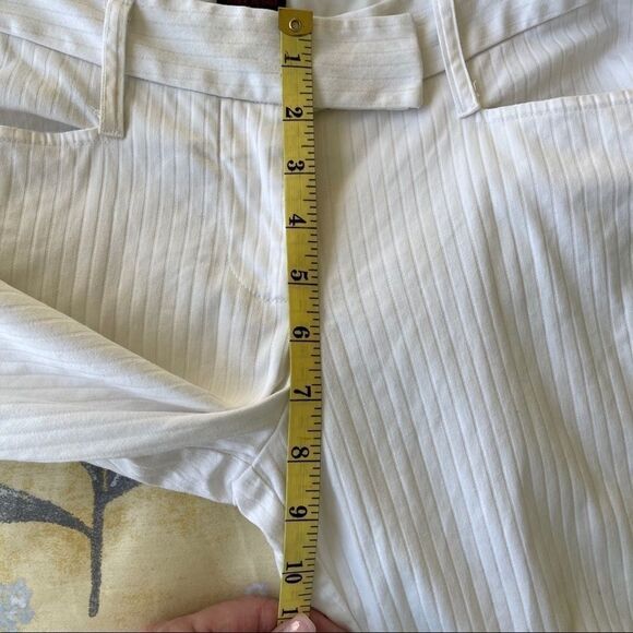 First Kiss White Cotton Pants, Junior Size 7 - Picture 6 of 11